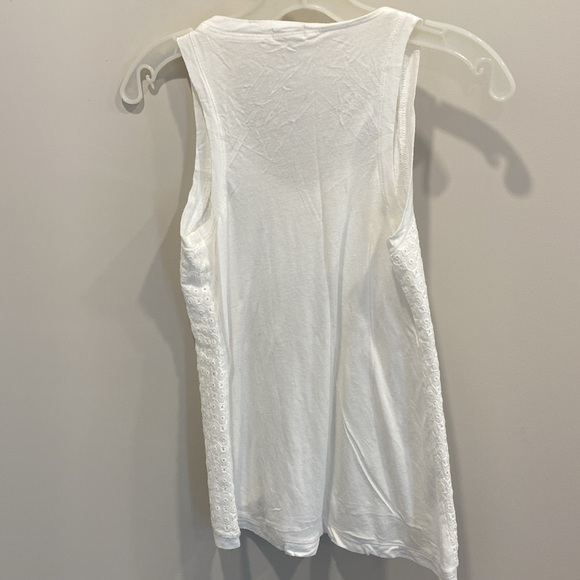 J Crew white eyelet tank top - Picture 4 of 4
